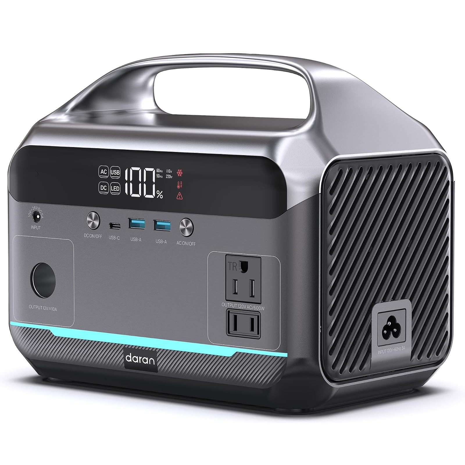 288Wh 600W Portable Power Station