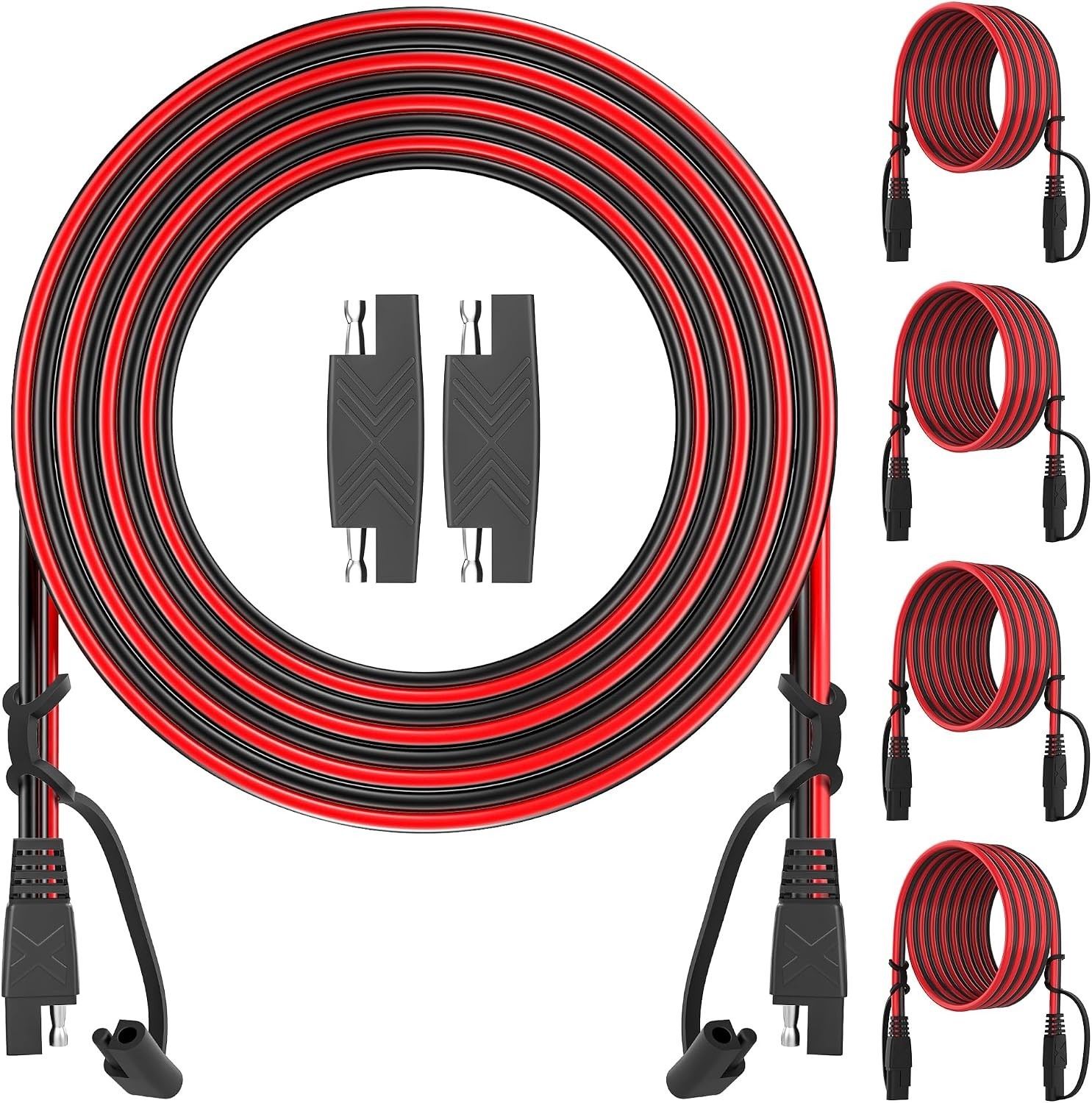 Durable 12FT SAE Quick Connect Cable, 4 Pack