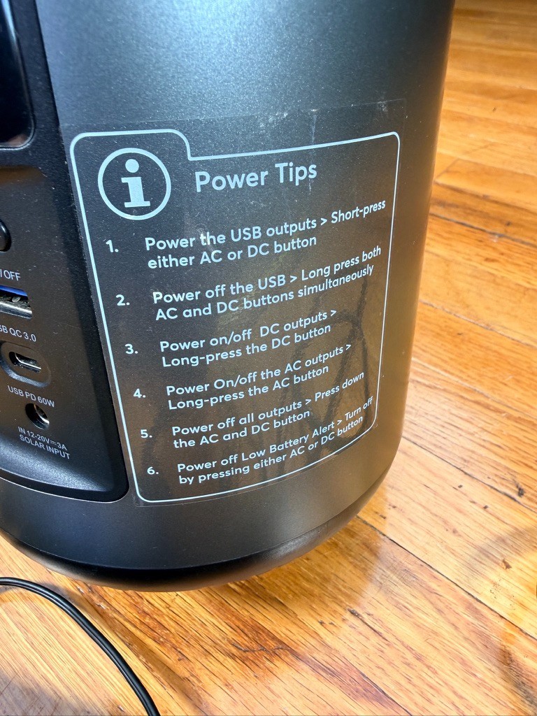 Aviva S180 Portable Power Station 196Wh – 150W AC / USB-C PD / Solar Input – Wor