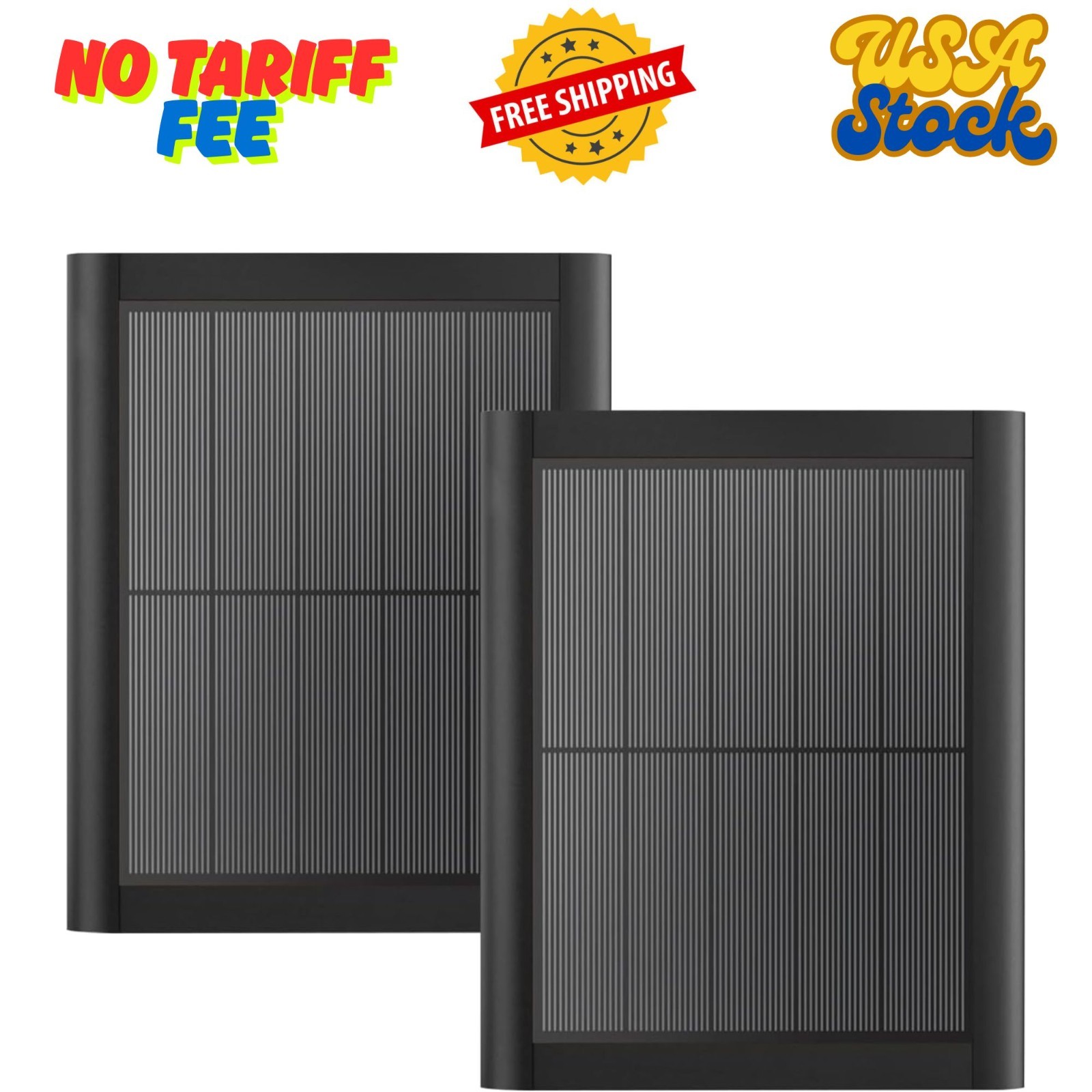 Ring Solar Panel(2nd Generation), 5W 5W—2 Pack Black(8.7inch)