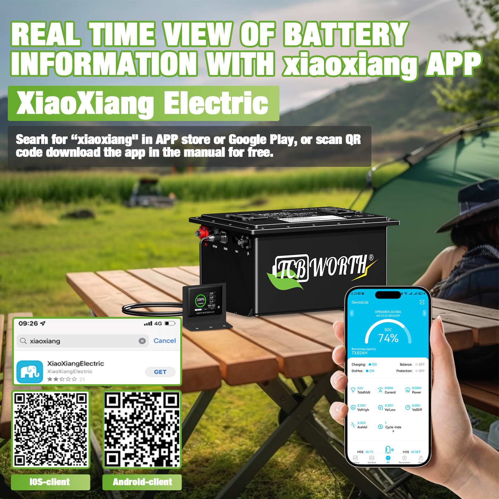48V 105Ah Golf Cart Lithium LiFePO4 Battery 10Year Life+20A Charger f/ EZGO Club