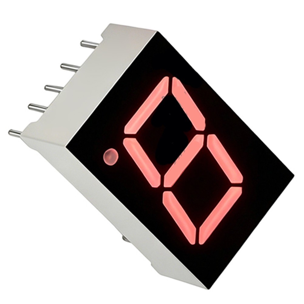 Digital Display Tube Red 1-Digit 0.3 0.39 0.5 Through Hole Mount Common Cathode