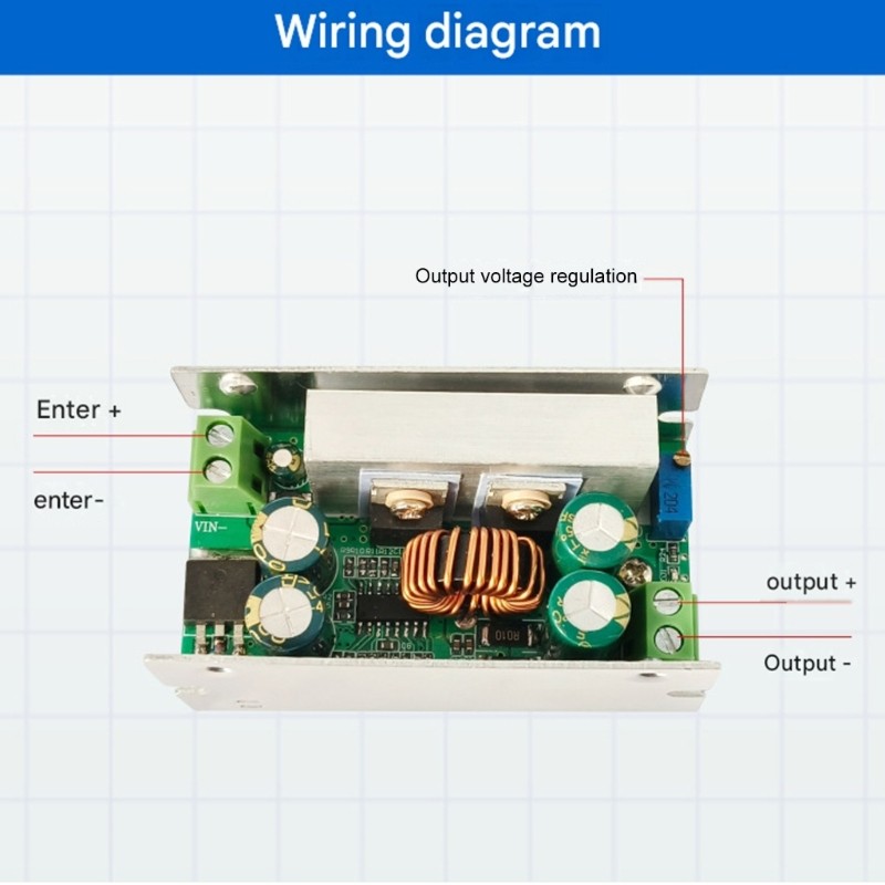 Robusted 200W DC8V-60V To DC1V 36V Module With Adjustable Output Heat Management