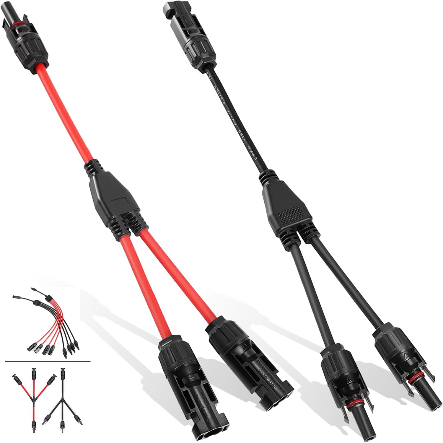 Y Branch Solar Connector Cables MMF FFM for Photovoltaic Solar Panel Connectors