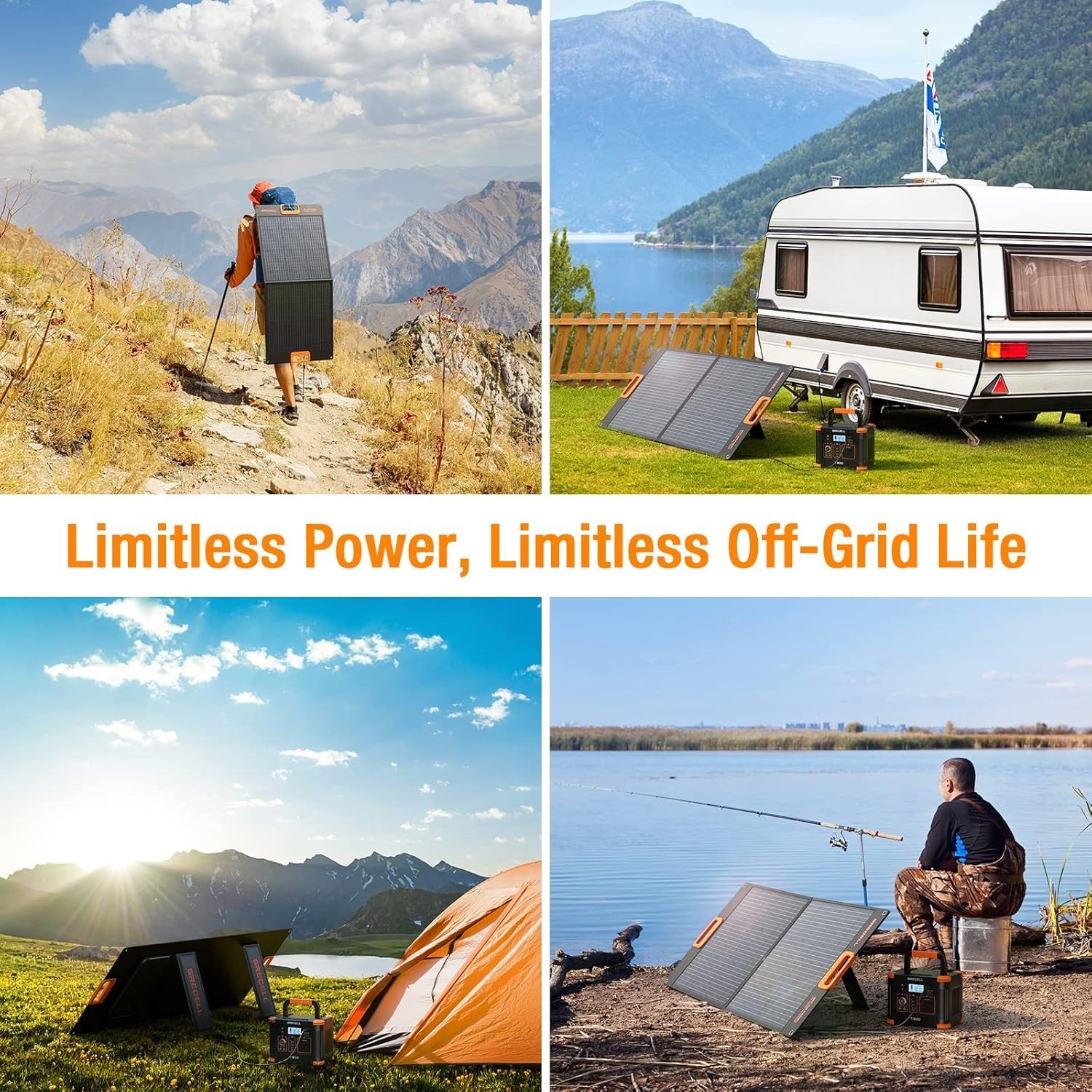 20V High-Efficiency Solar Charger – Compact 100W Panel for Travel & Adventure