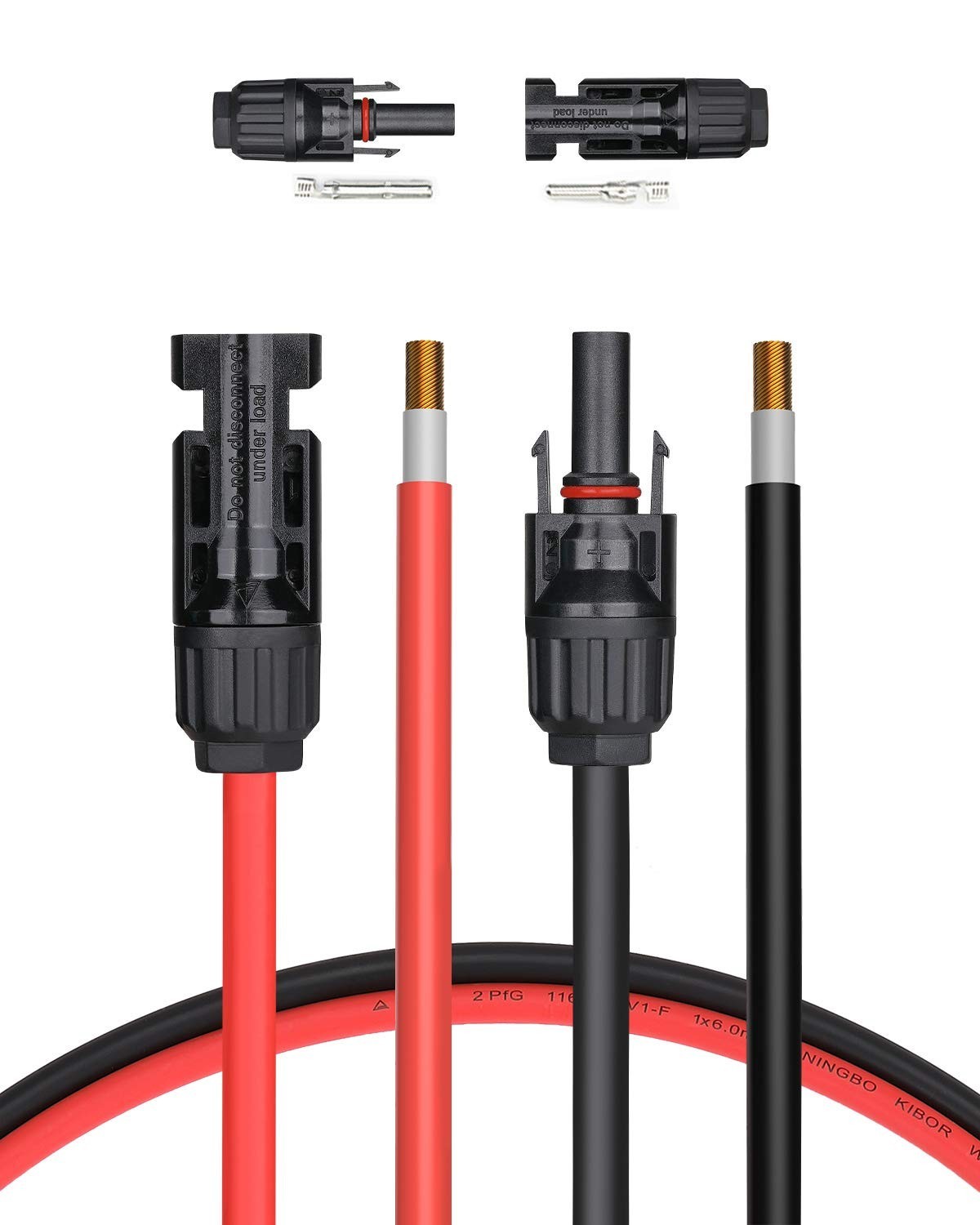 20FT 10AWG Solar Extension Cable Kit – Male & Female Connectors, Adaptor Tool