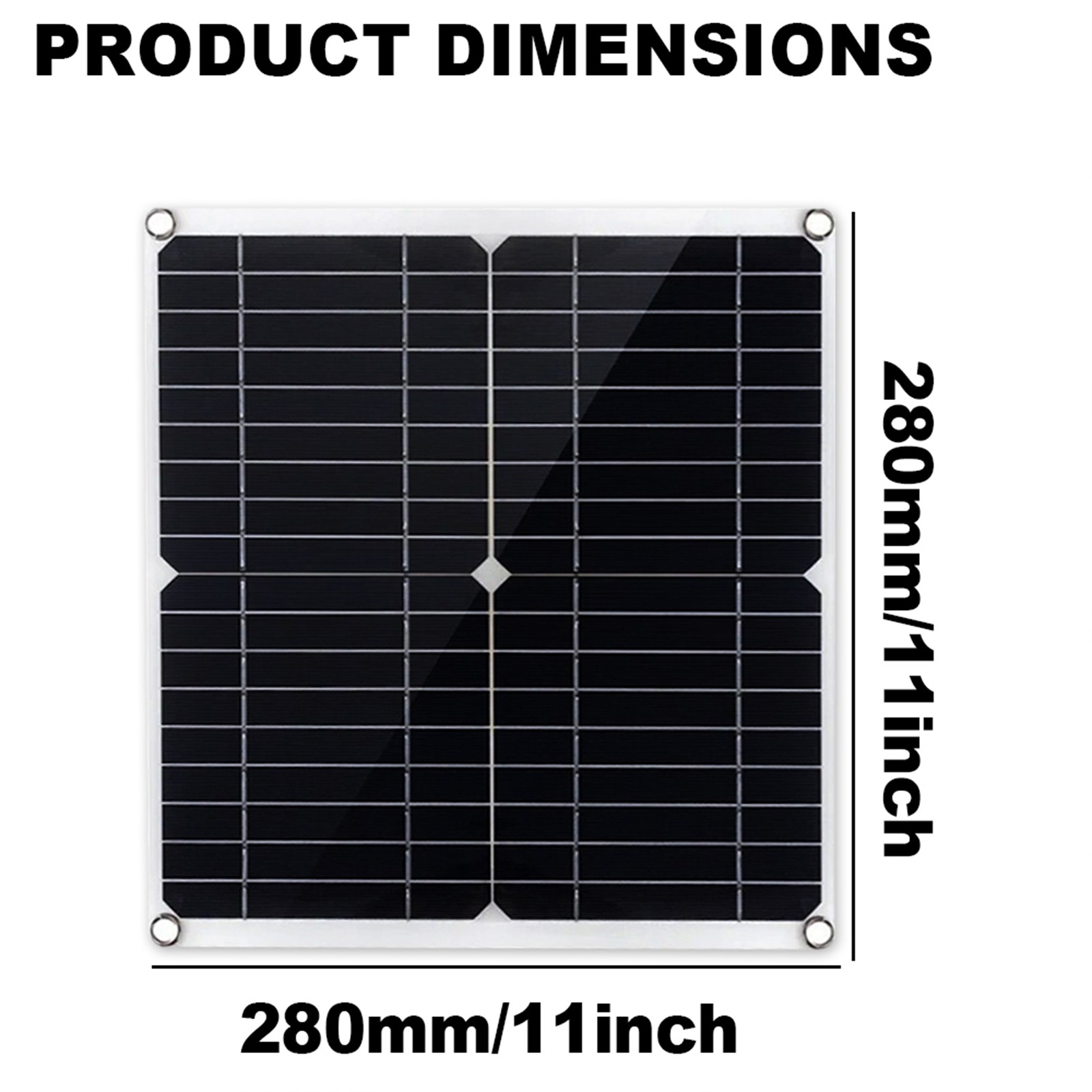 1200W Solar Panel Combo – 4 x 300W + 100A Controller + Y-Cable + Suction Cups