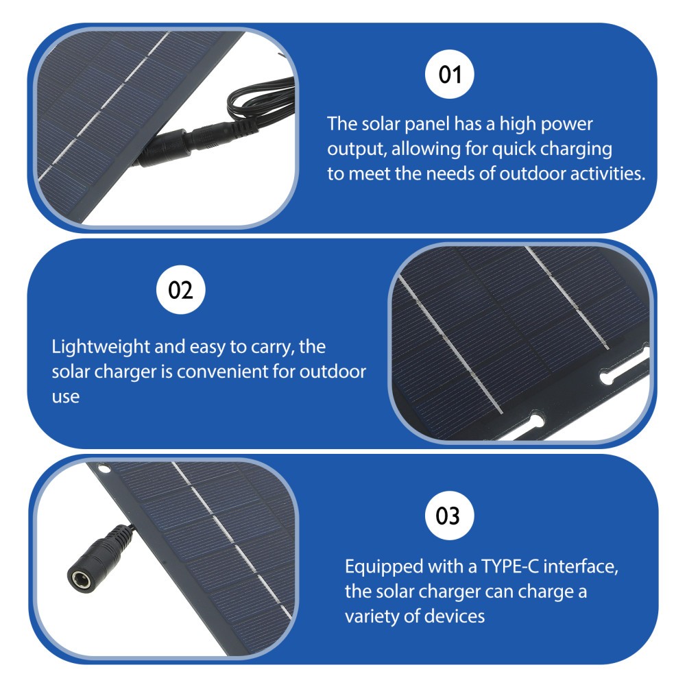 30W Watt 12V Mono Solar Panel Trickle Charger Kit Maintainer Car Boat Waterproof
