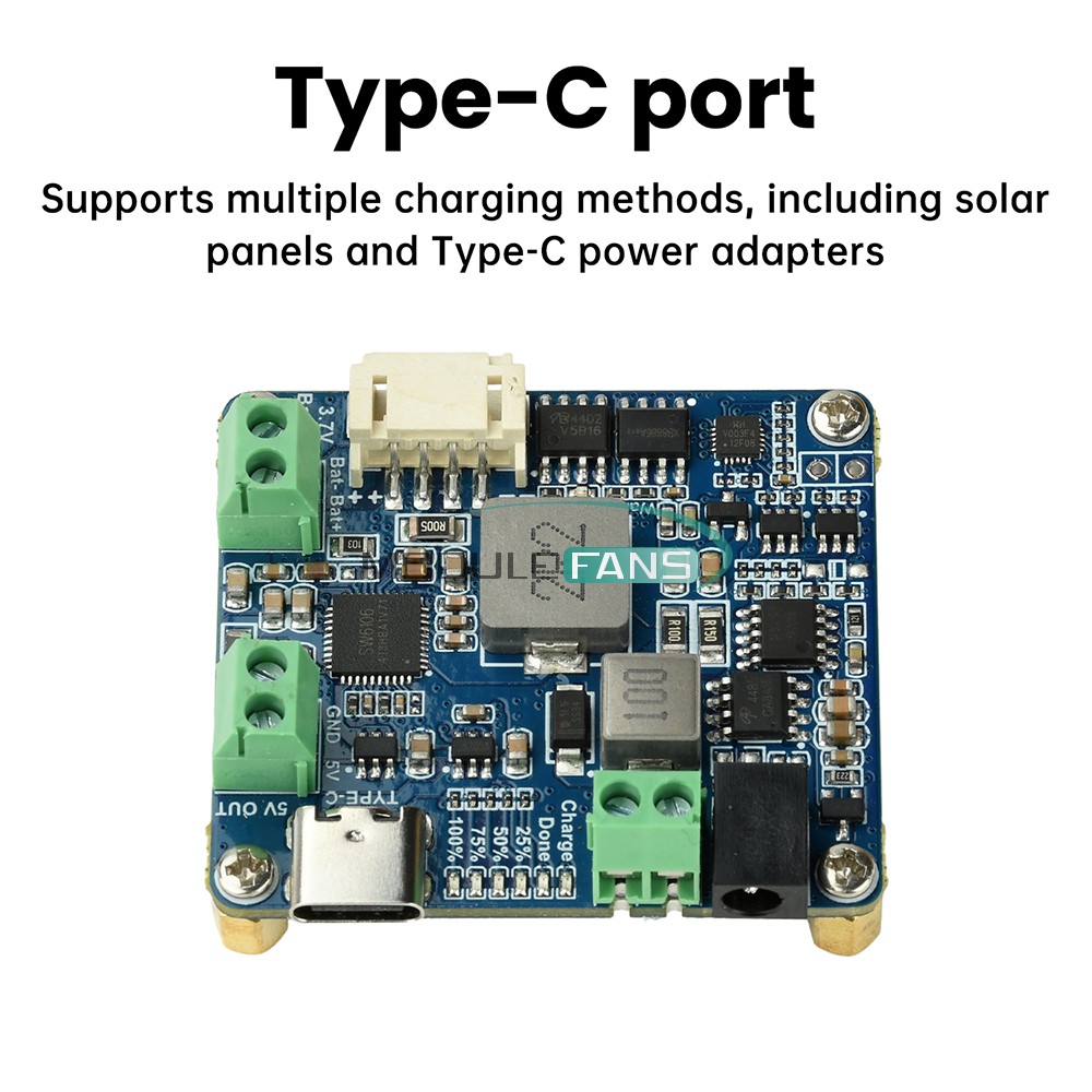 6-24V Solar Panel Power Management Module 5V 3A Supports MPPT, PD QC FCP SFCP