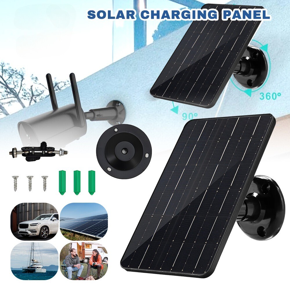 15W 5V Solar Panel USB Power CCTV Camera Security Cam Battery Charger Outdoor