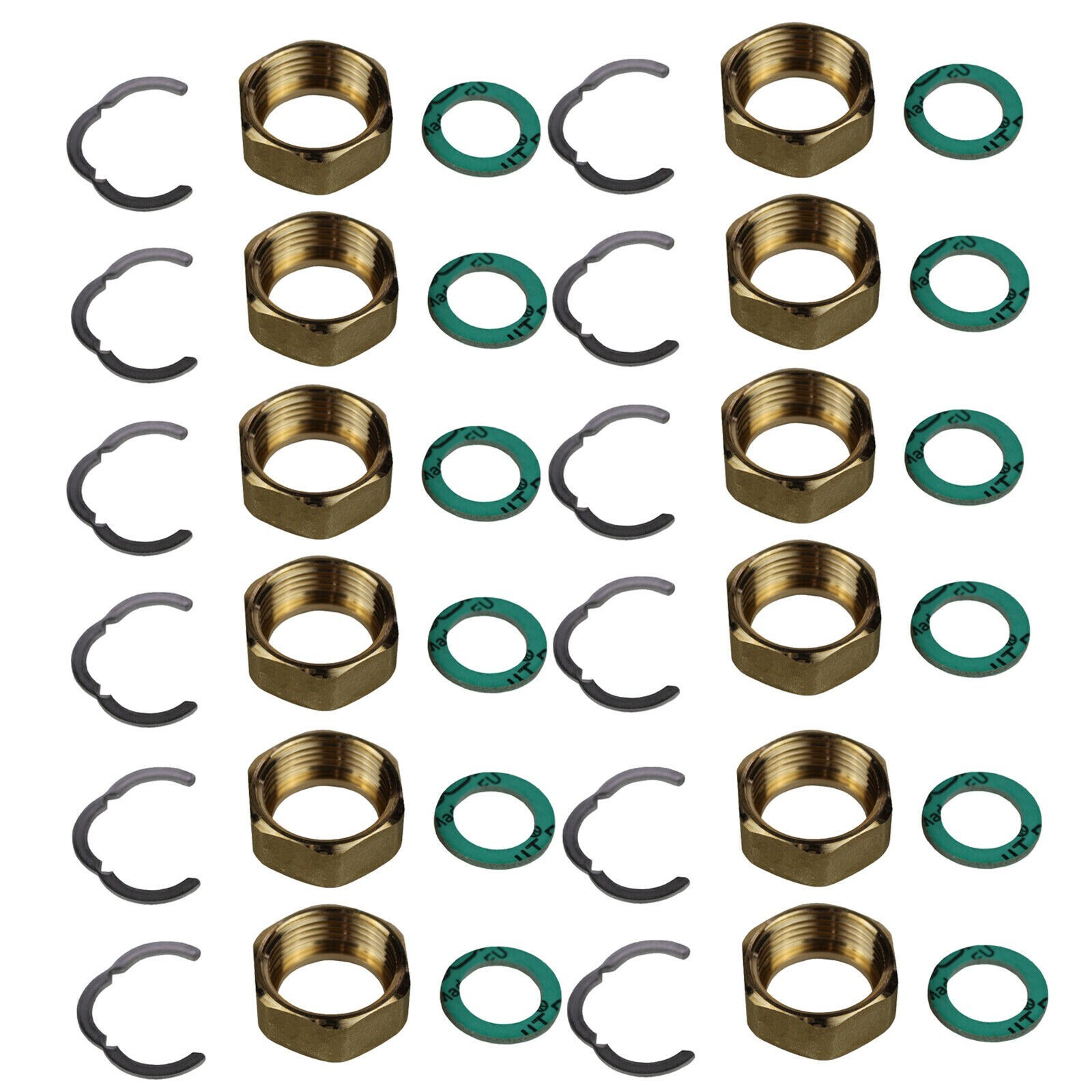 Screw Fitting Set 10 Assembly 1 1/4″ Stainless Steel Corrugated Pipe DN25 Solar