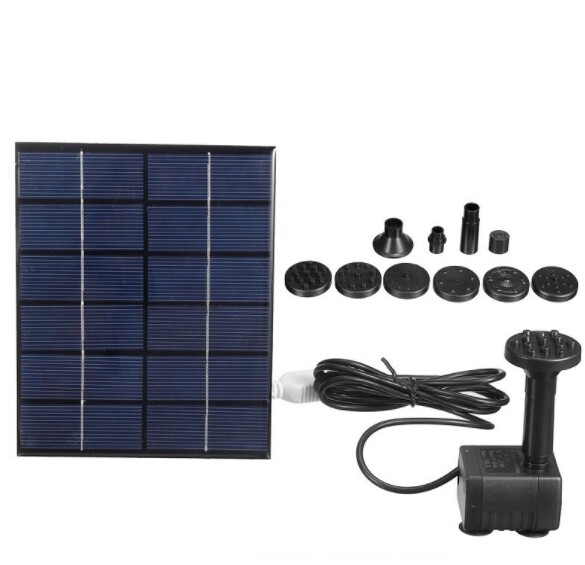 The 2W solar water pump, solar fountain, outdoor landscape, DC fountain