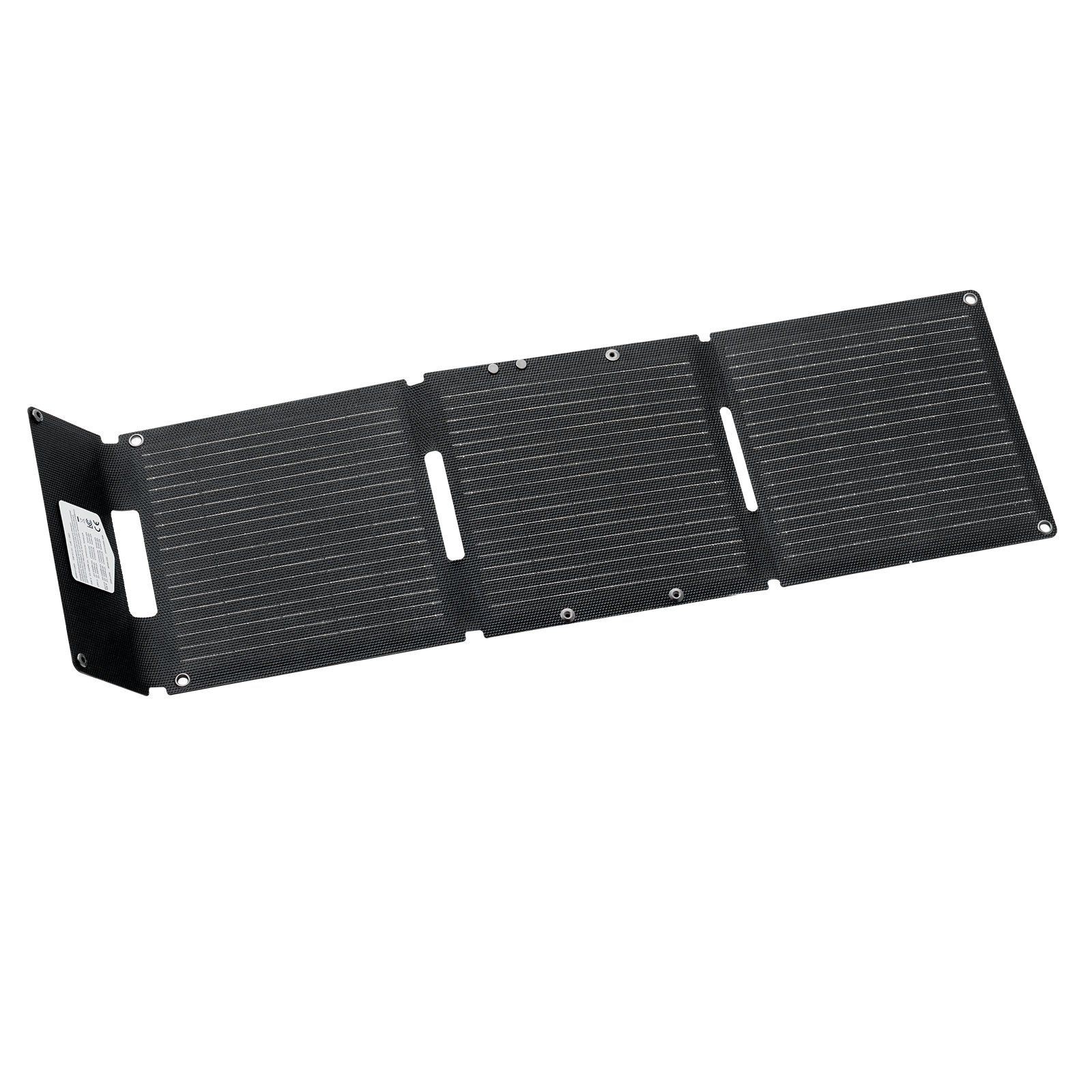 30W Foldable Solar Panel: 16BB N-Type, 24% Eff, USB-A/QC3.0/Type-C for Camping
