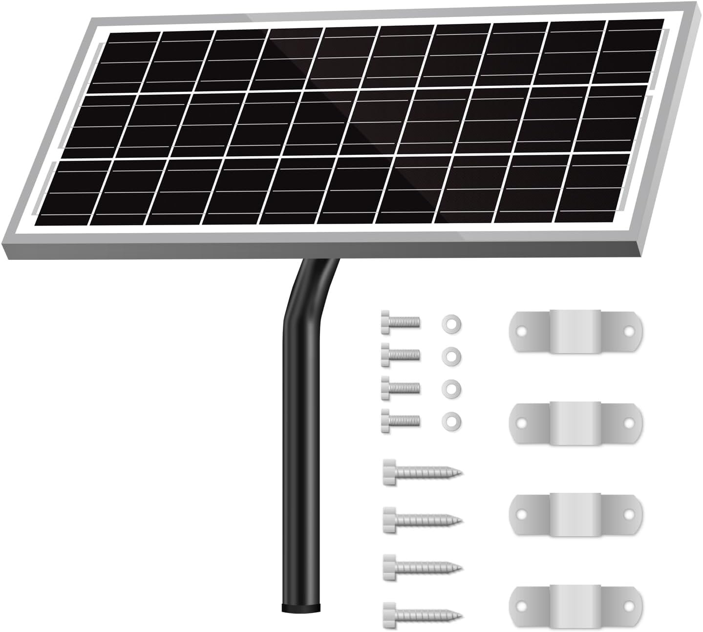 15W 12V 10BB Solar Panel Automatic Gate Openers, Compatible with Mighty Mule, Po