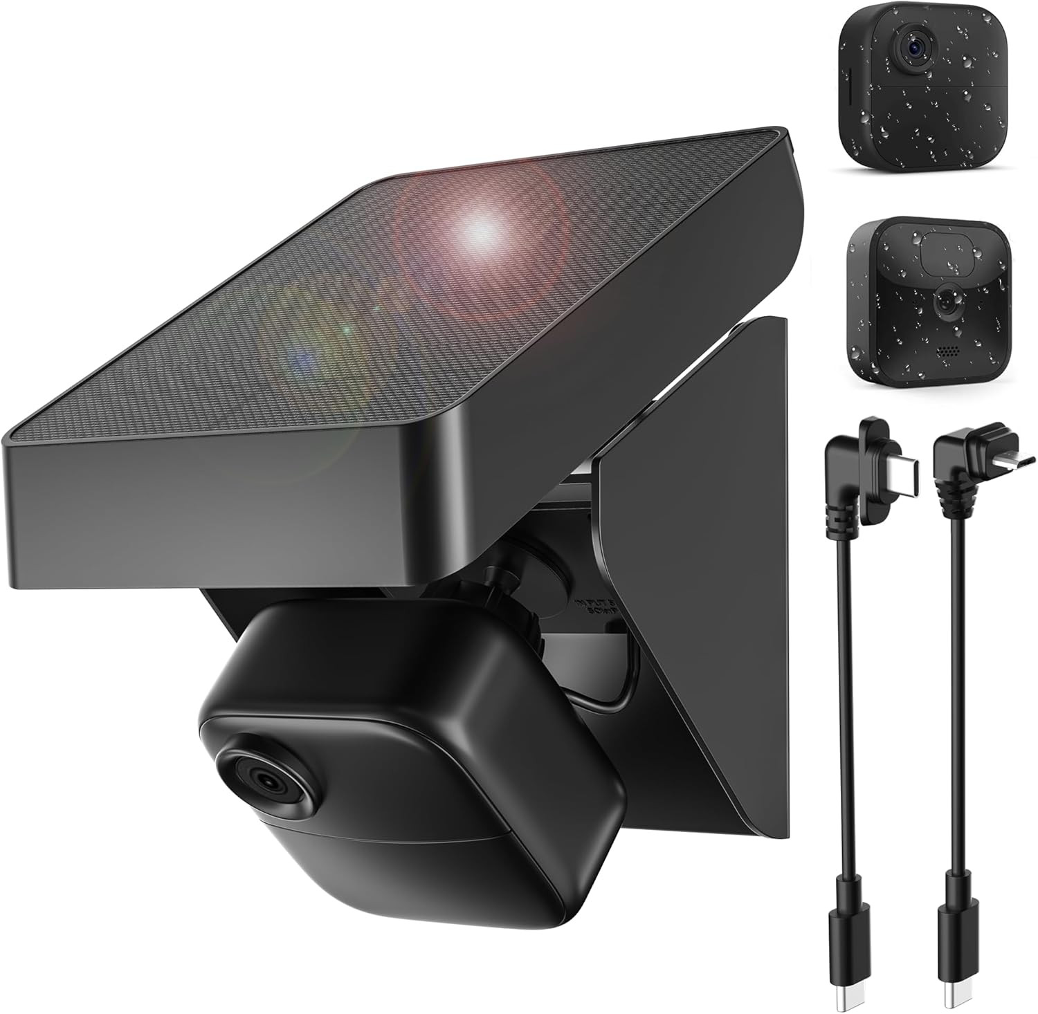Solar Panel Charger for Blink Outdoor Cameras, Adjustable Angle, Waterproof