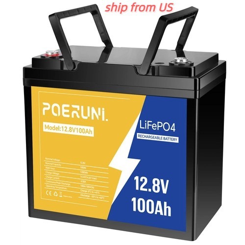 100% NEW 12V 100Ah LiFePO4 Lithium Battery for Deep Cycle RV Marine Off-Grid Car