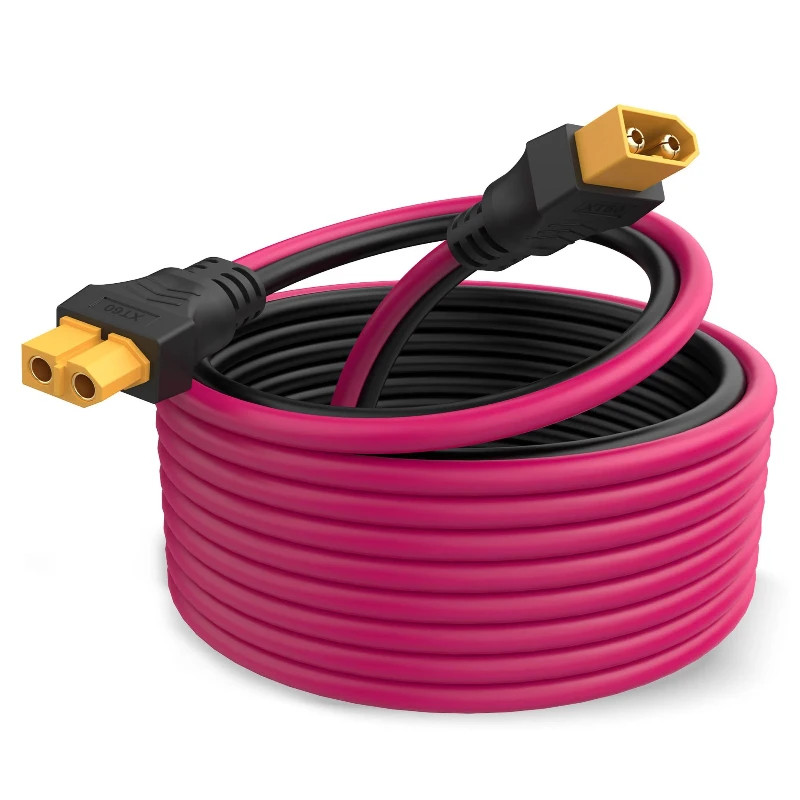 XT60 Extension Cable 12AWG XT60 to XT60 Cable, with Male to Female Connectors Su