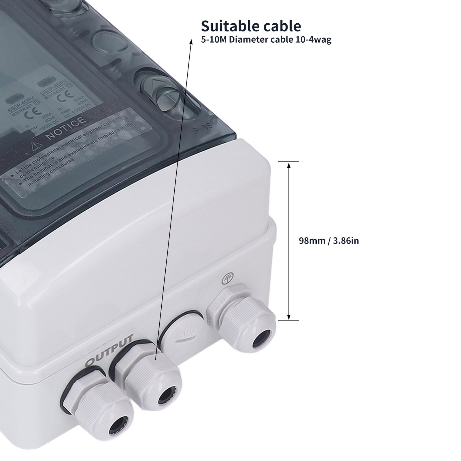 PV Combiner Box IP65 Waterproof Protection Photovoltaic Solar