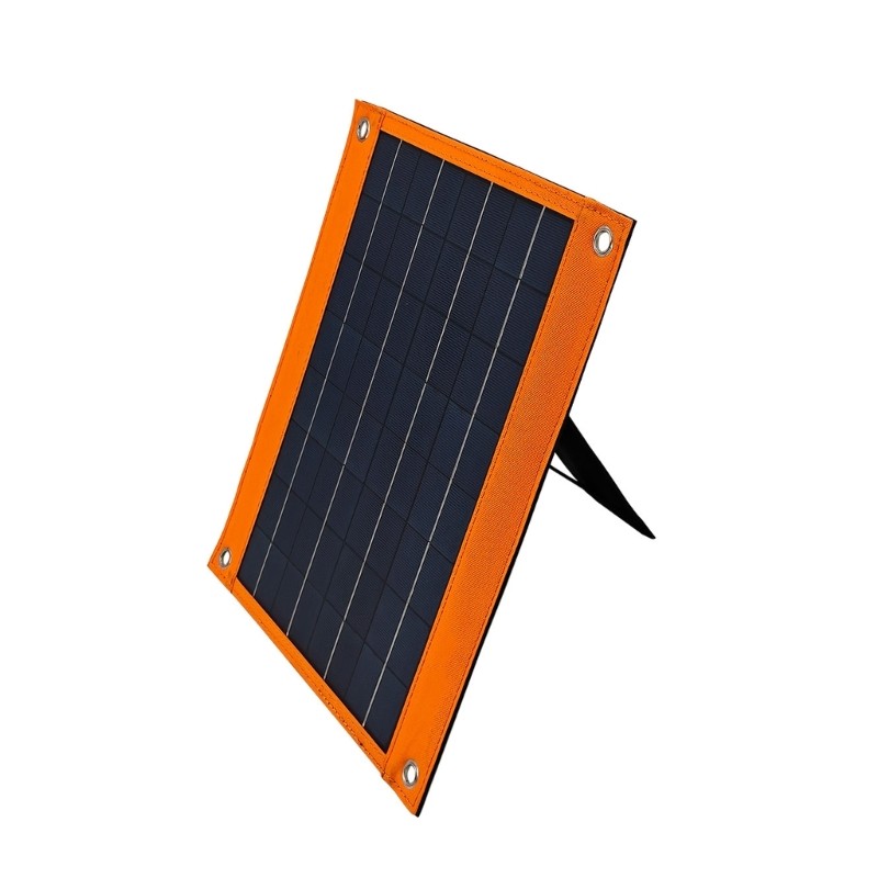 16W 18V Water Resistant Solar Panel Charger USB Type C Port High Conversion Rate