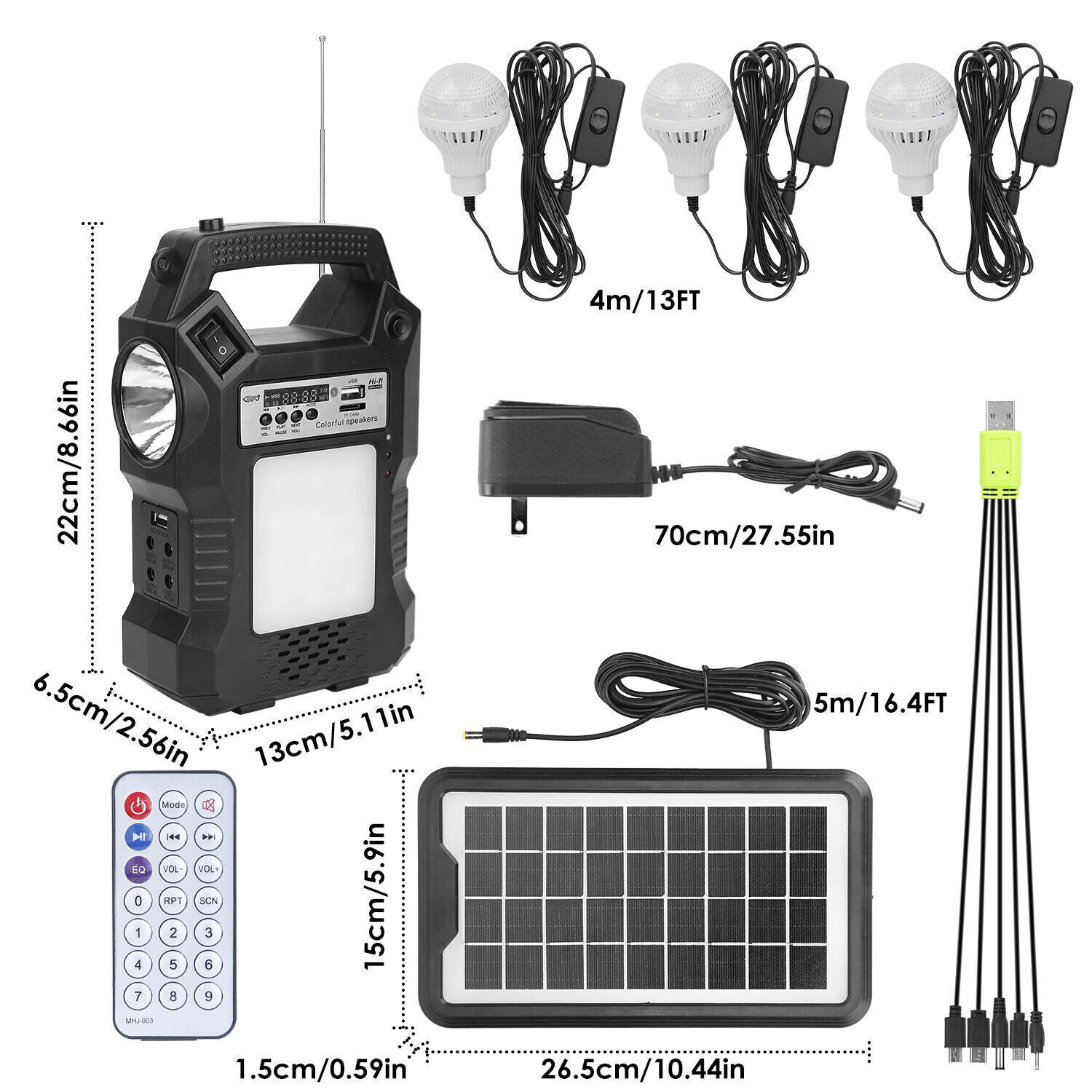 1/2 Packs Solar Panel Power Generator Kit Camping Power Station Battery Pack