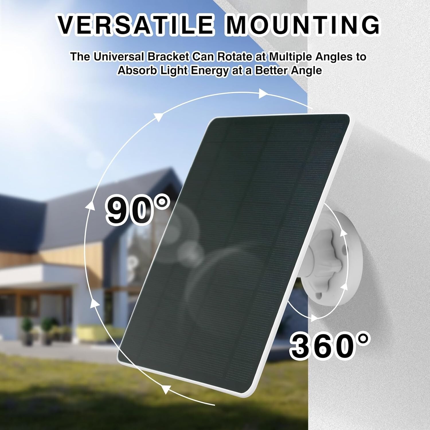 Solar Panel for Phones Ring Spotlight Stick Up Plus Security Cam Battery Charger