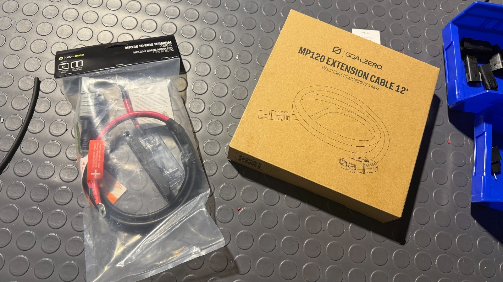 Goal Zero MP120 Anderson Upgraded V3 Extension Cable + MP120 to ring terminal