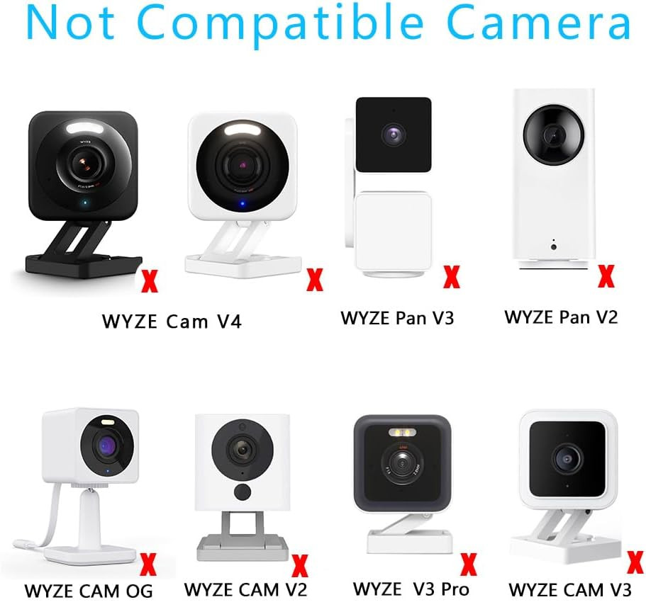 2 Pack Solar Panel Compatible with WYZE Battery Cam Pro, Eufycam 2C/2C Pro, 4W