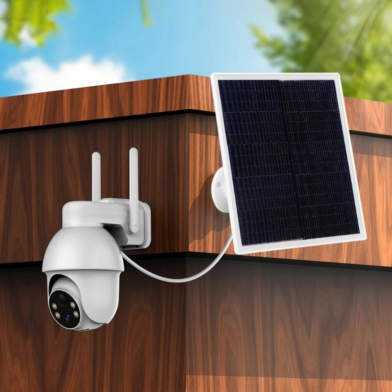 6W Solar Power Source 5V Type C for Wireless Camera IP65 Waterproof Solar Panel
