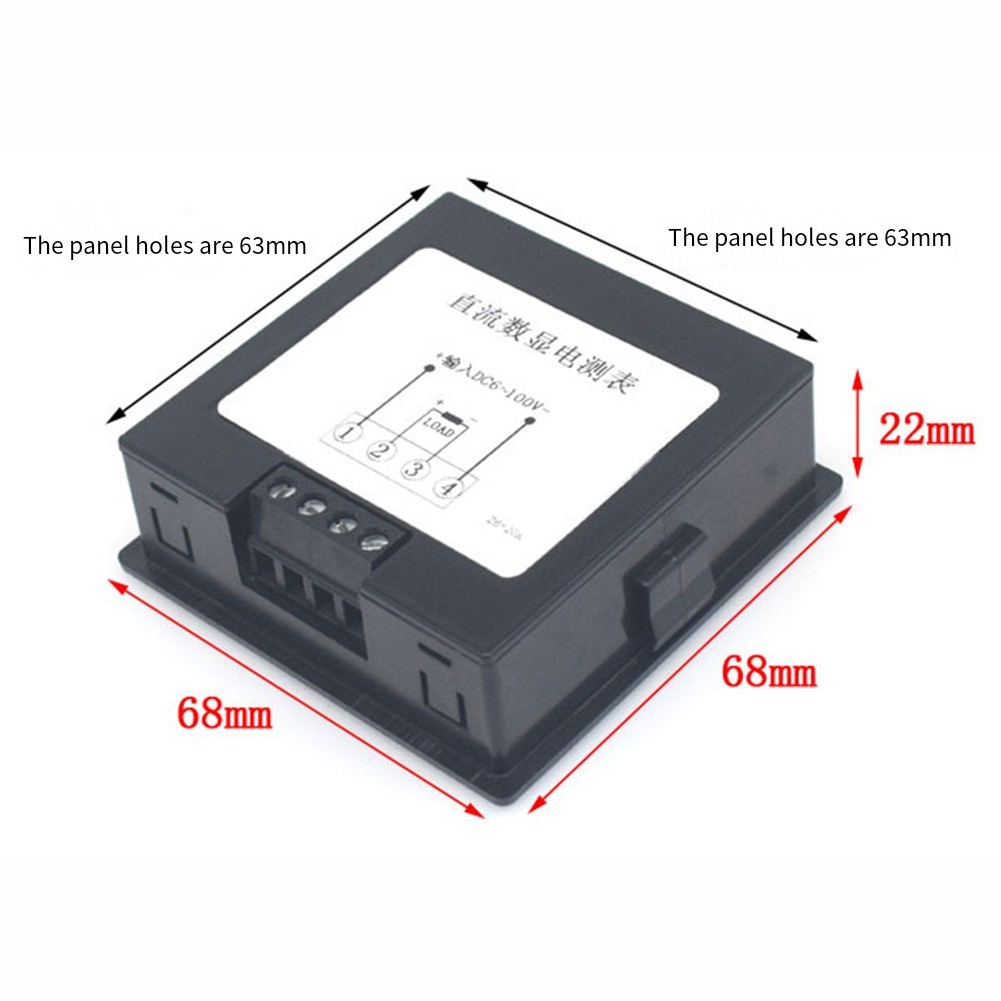 Voltage and Current Multifunction Tester DC Meter 6100V with Reset Function