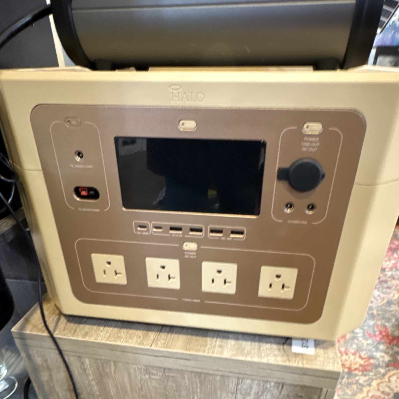 Halo PS-1200 1200W Portable Power Station AC USB Connectivity