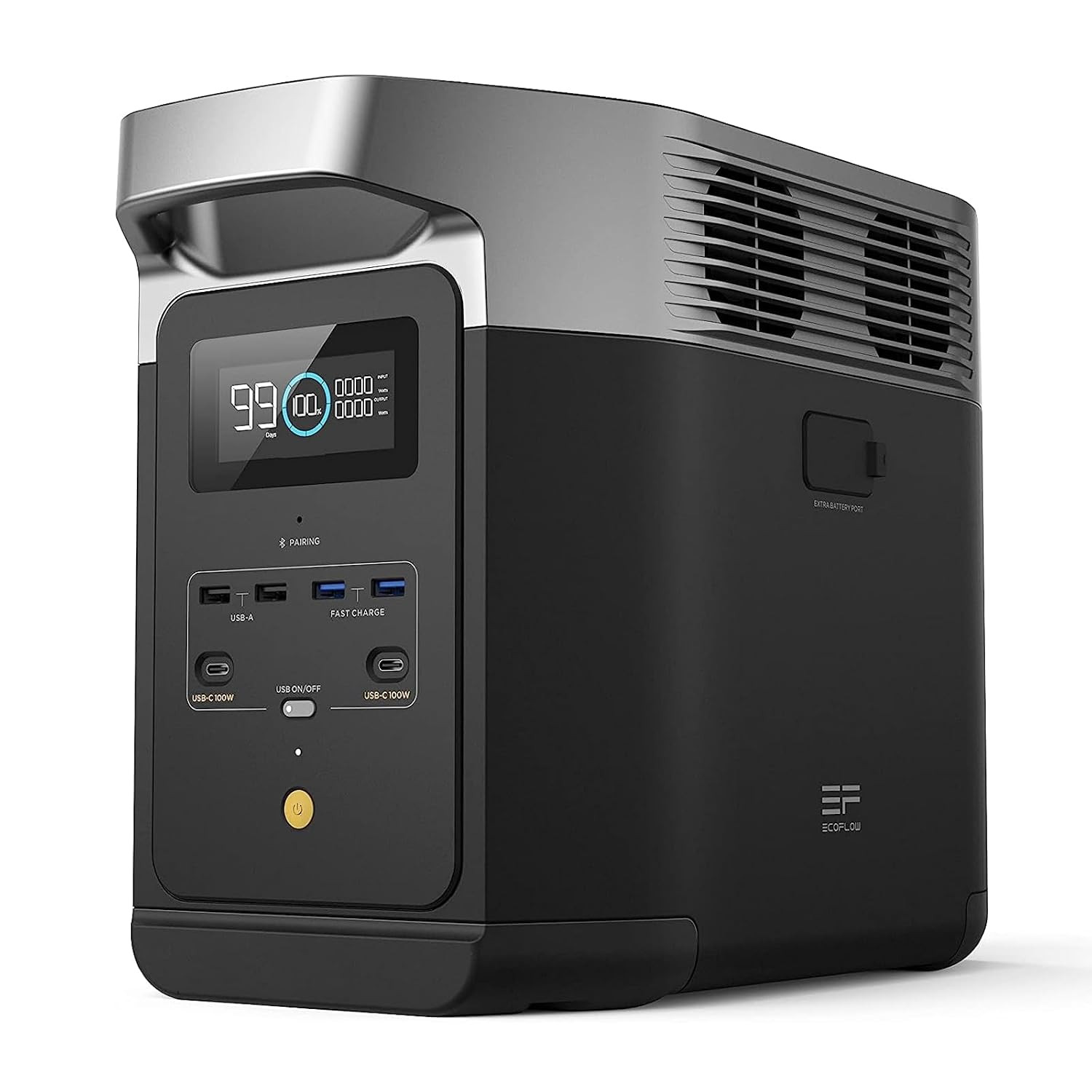 Solar Generator- Delta2 – 1024Wh LFP Battery, 1800W AC/100W USB-C Output