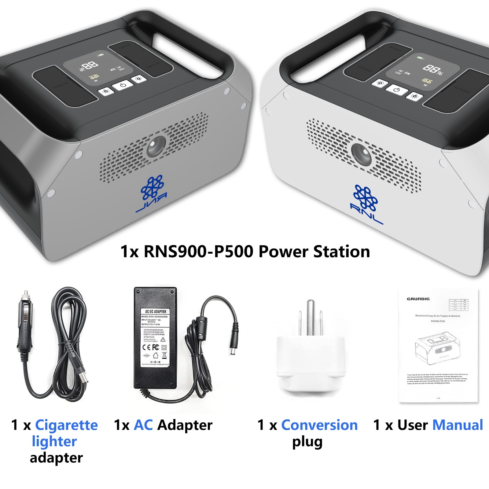500 Portable Power Station 899Wh Backup Lithium Battery Pure Sine Wave Inverter
