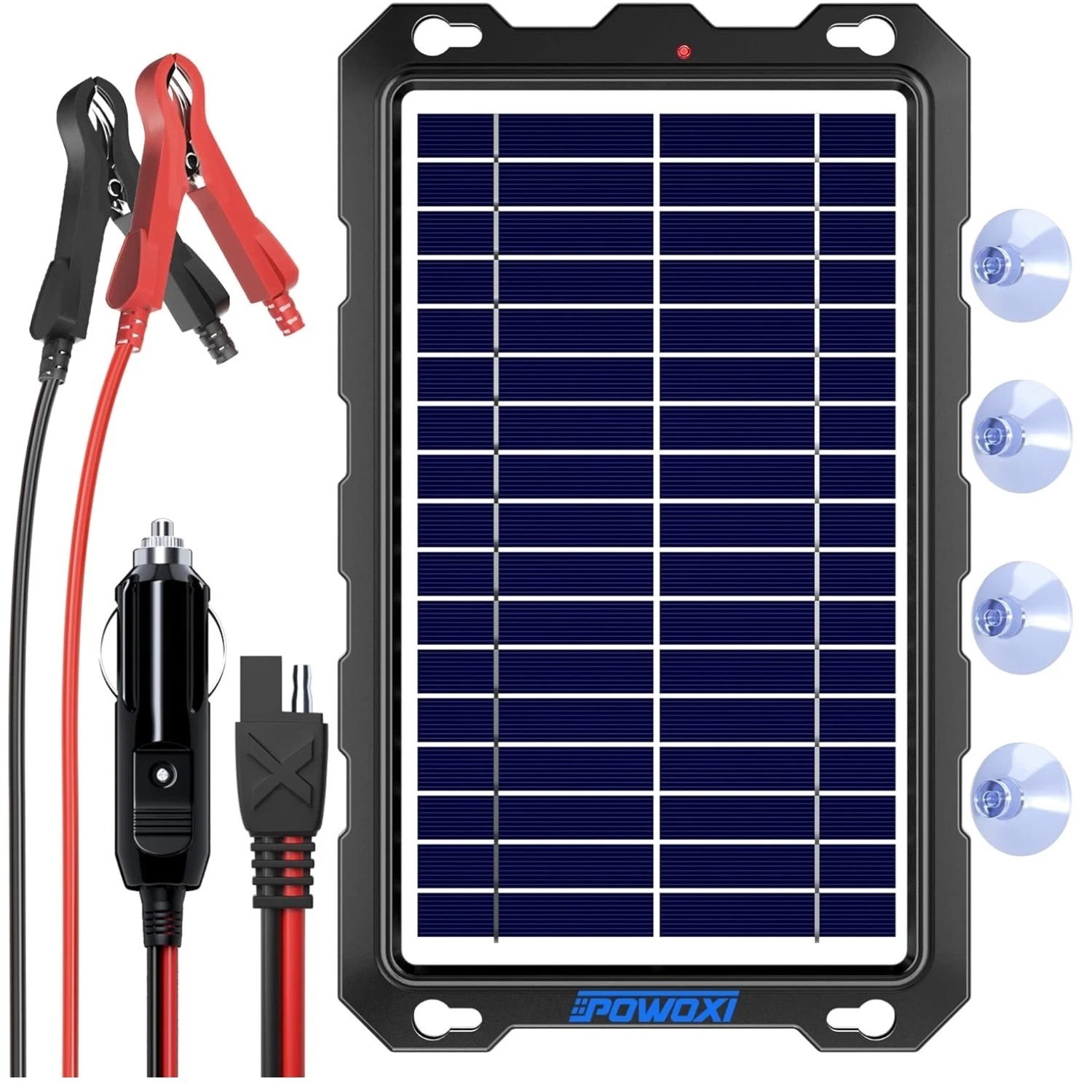 Upgraded 7.5W Solar Battery Maintainer – RV, Motorcycle