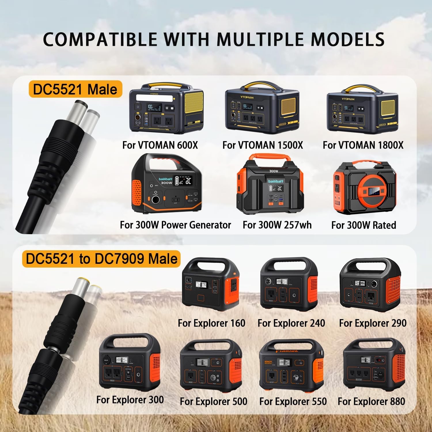 MC4 Solar Panel Adapter for Portable Power Stations – Easy Charging Solution