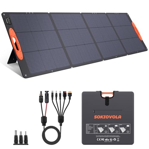 N-Type 16BB 220W Portable Solar Panel for EF/Jackery/Bluetti/Anker 220 Orange