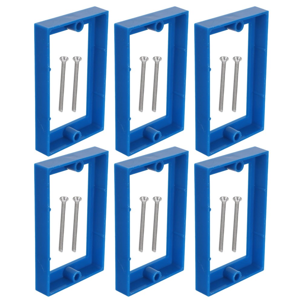 6pcs Electric Outlet Extender Box with 12 Screws, Single Gang Electrical Box