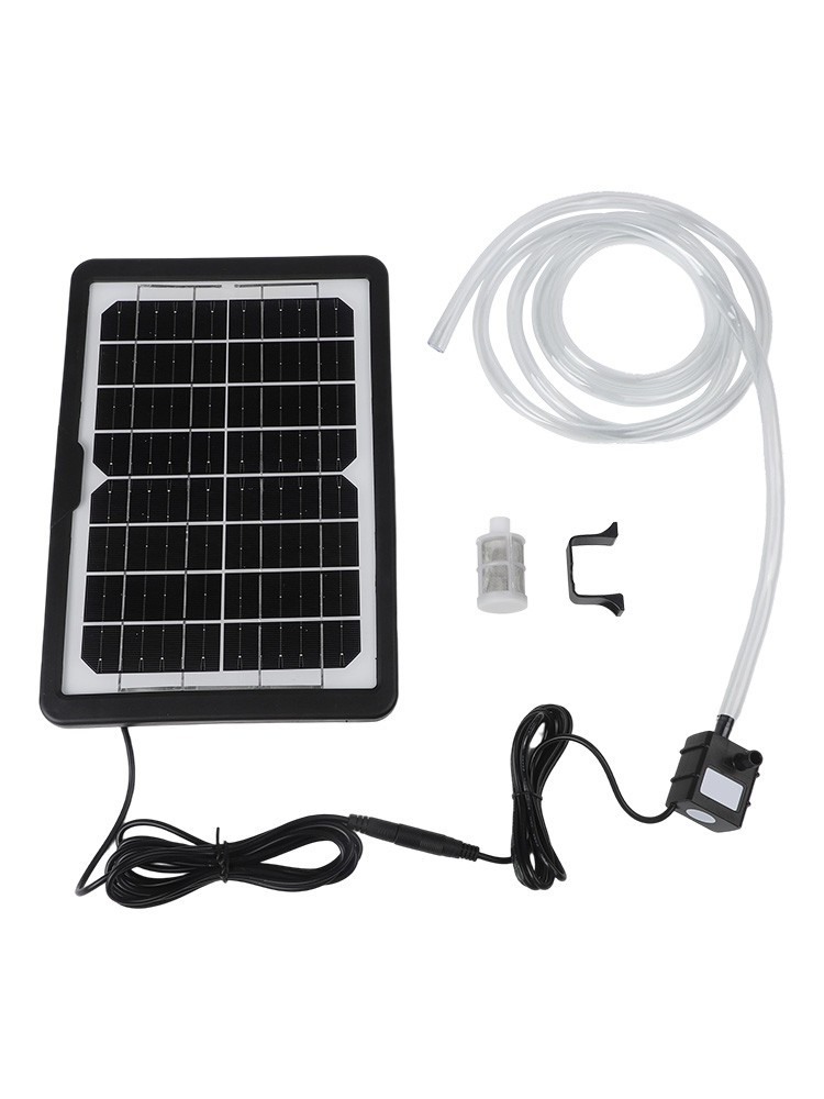 Adjustable Solar Panel Water Pump for Optimal Oxygen Distribution in Ponds