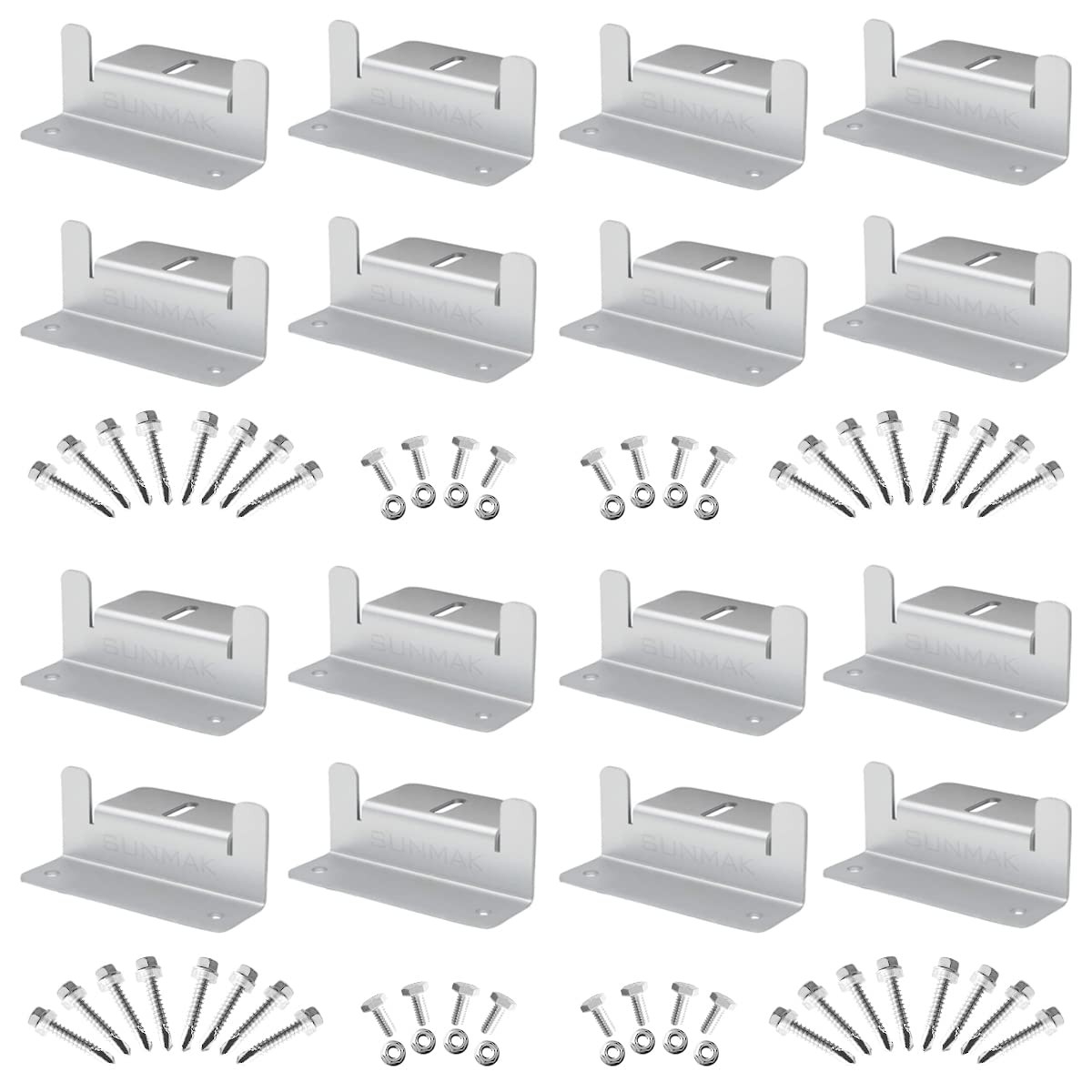 16 Units per Set Solar Panel Mounting Z Brackets, Solar Panel Mounting Bracke…
