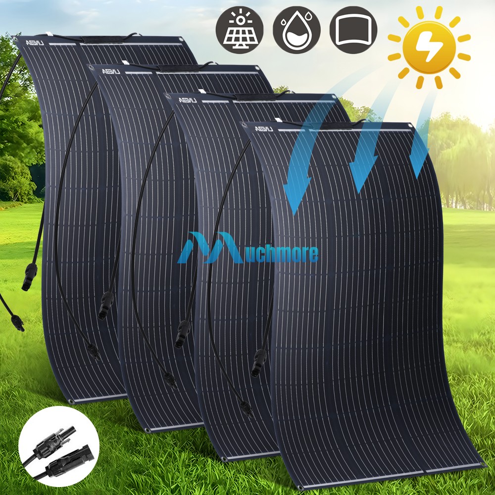 400W 200W Watt Portable Flexible Solar Panel 18V 12V RV Camping Off-Grid Rooftop