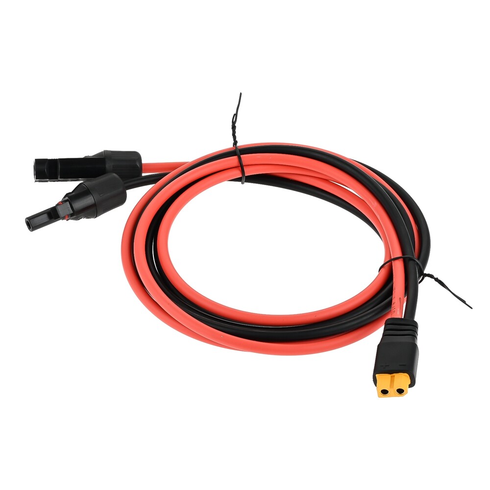 Solar Charging Cable Solar Plug to XT60 Adapter Connector 12AWG Solar Panel Kit