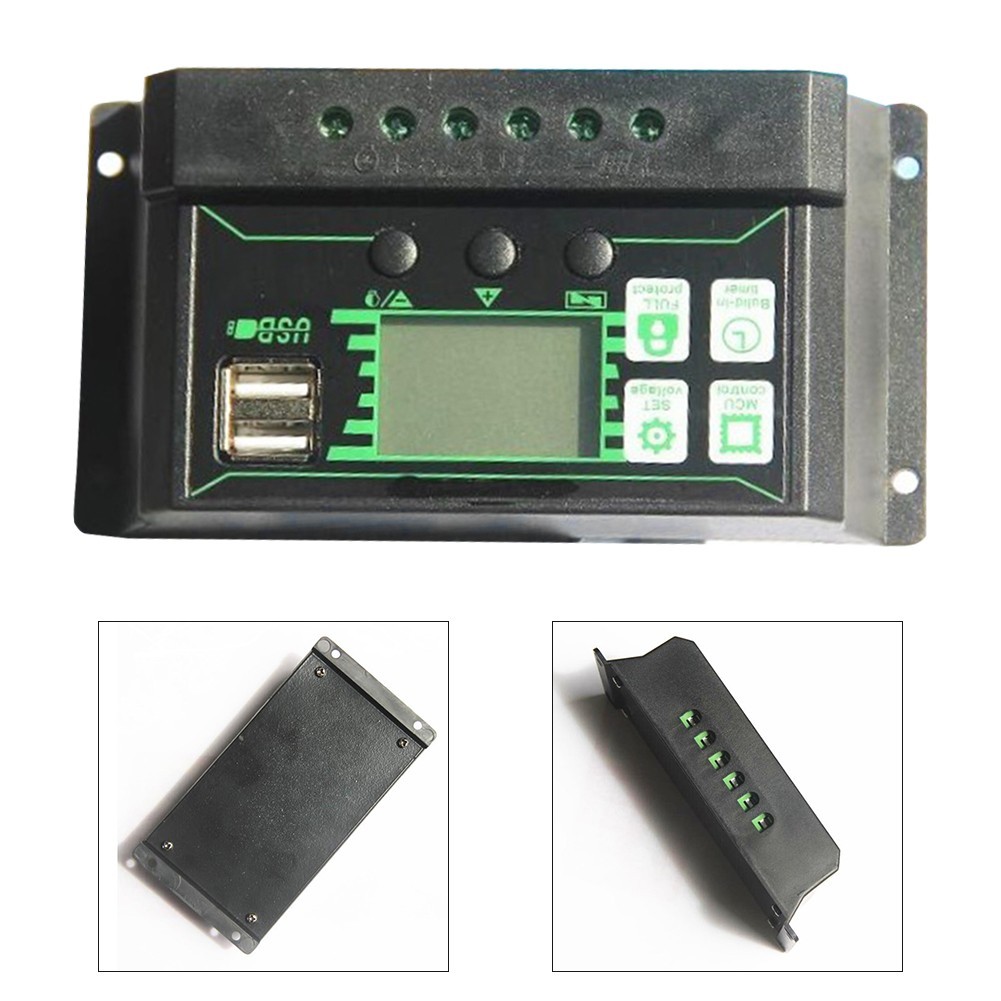 Sustainable Energy Solution 10A Solar Charge Controller with Timer Settings