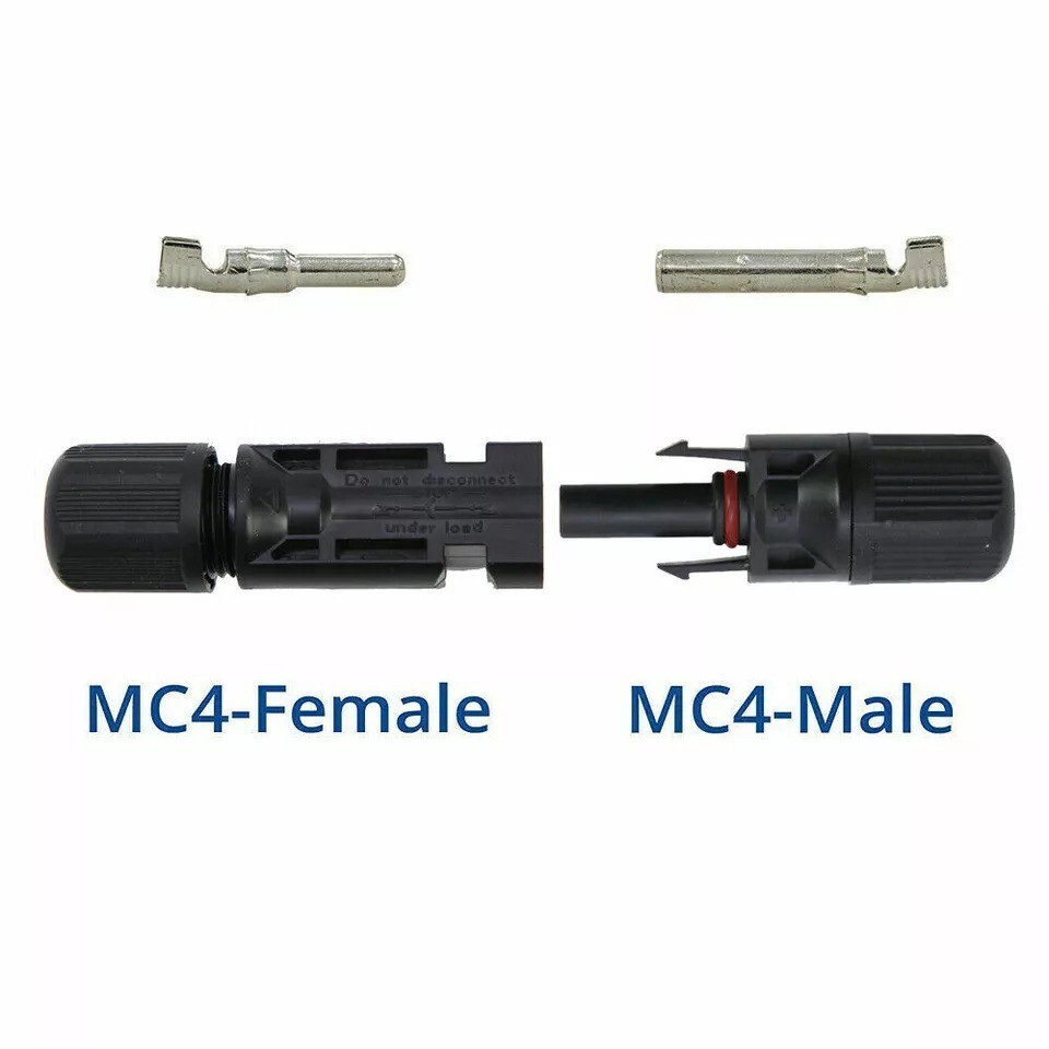 10 Pairs NEW Male + Female Fits MC4 Connector Wire – Solar Panel 30A Waterproof