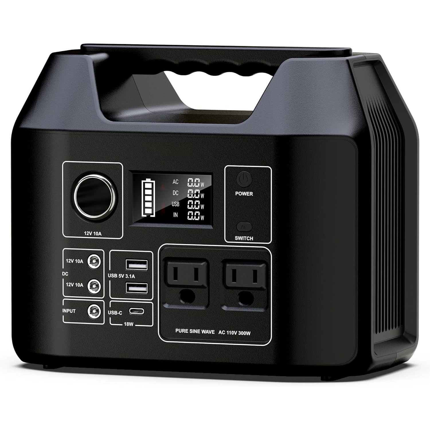 300W Solar Generator Portable Power Station Battery Charger with 40W Solar Panel