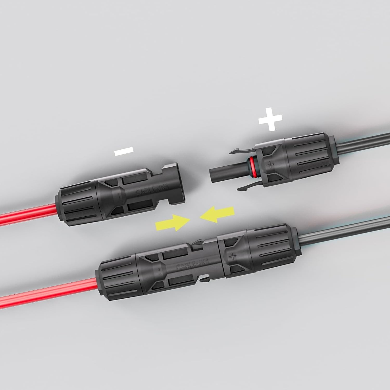 Versatile 6.23ft Solar Adapter Extension Cable, DC 8mm to 5.5mm, Durable 16 AWG