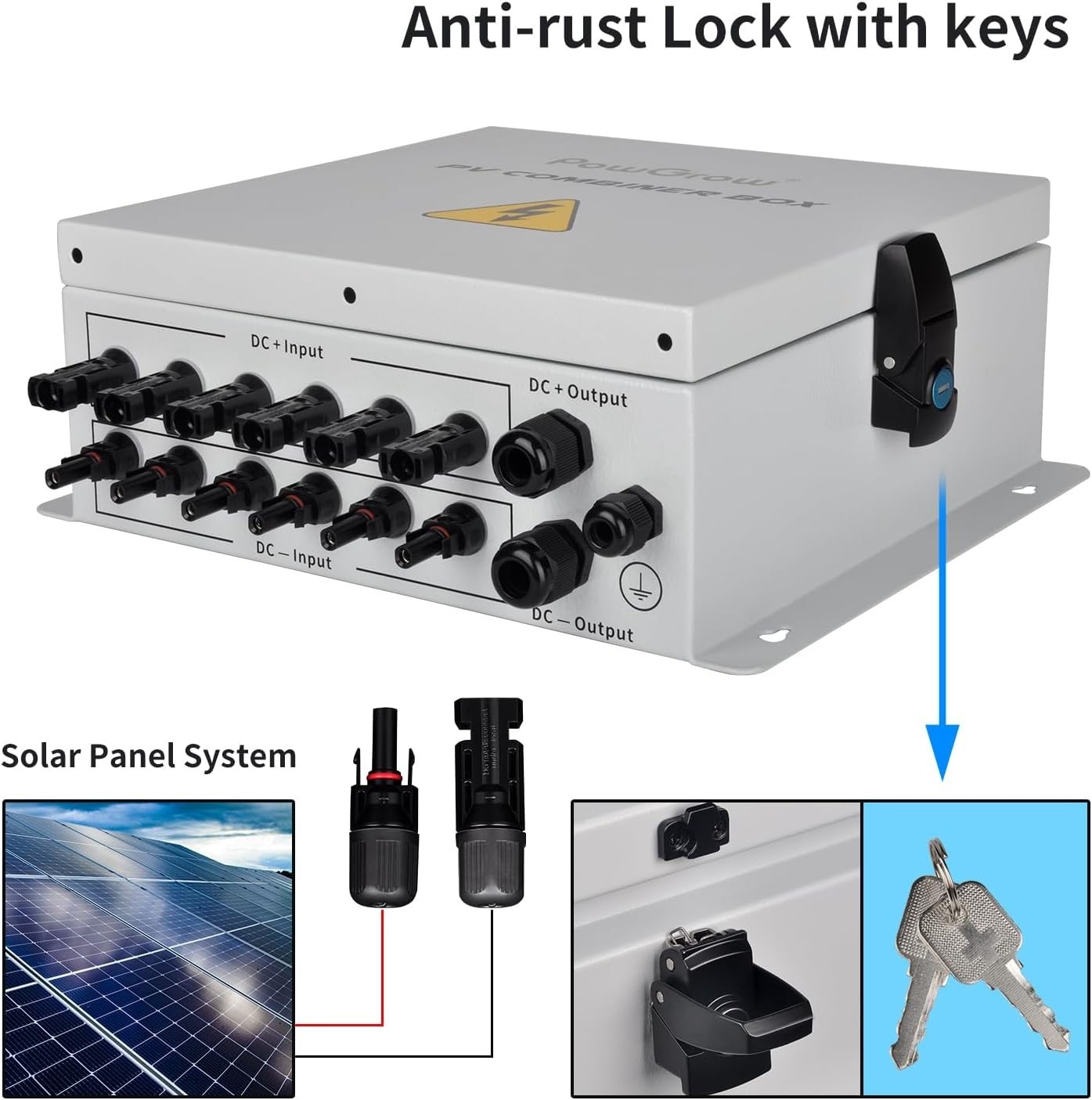 Waterproof Solar Combiner Box for 6 Strings – Enhanced Efficiency & Safety