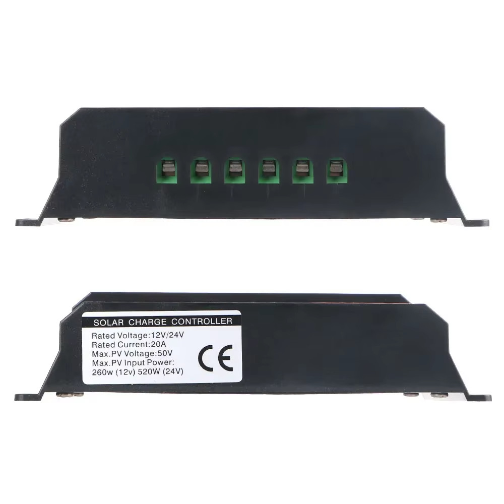 Solar Charge Controller 10A 30A 100A LCD USB 12V 24V Battery Regulator