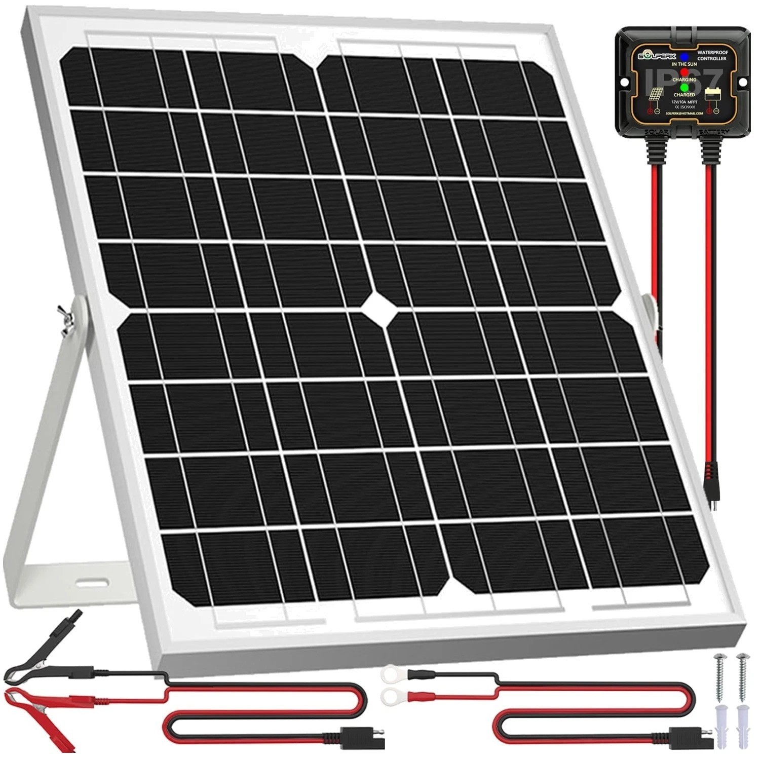 20W 12V Solar Panel Kit with MPPT Controller
