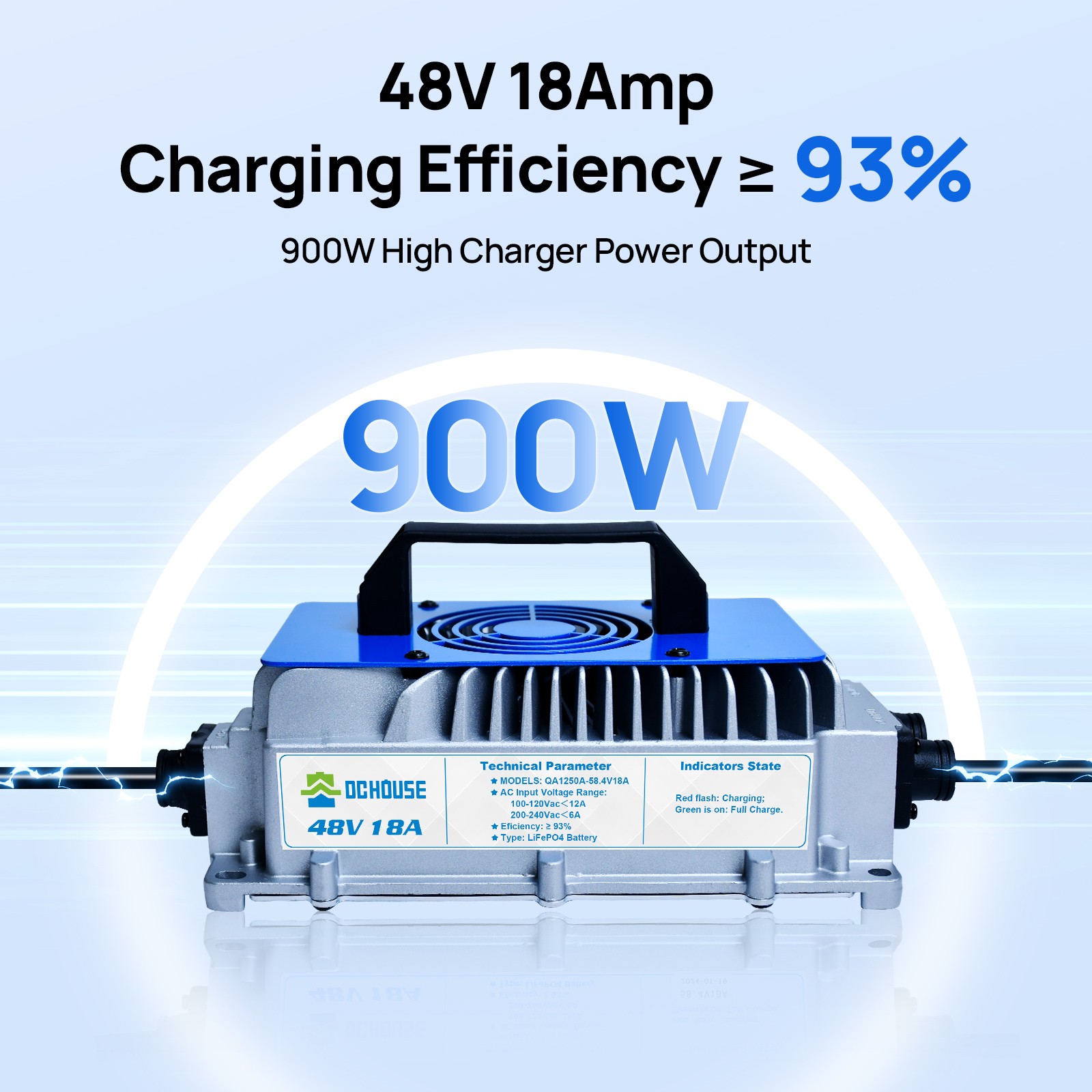 48V 100Ah Lithium Golf Cart Battery with 18A Charger Golf Cart Trolling Motor RV
