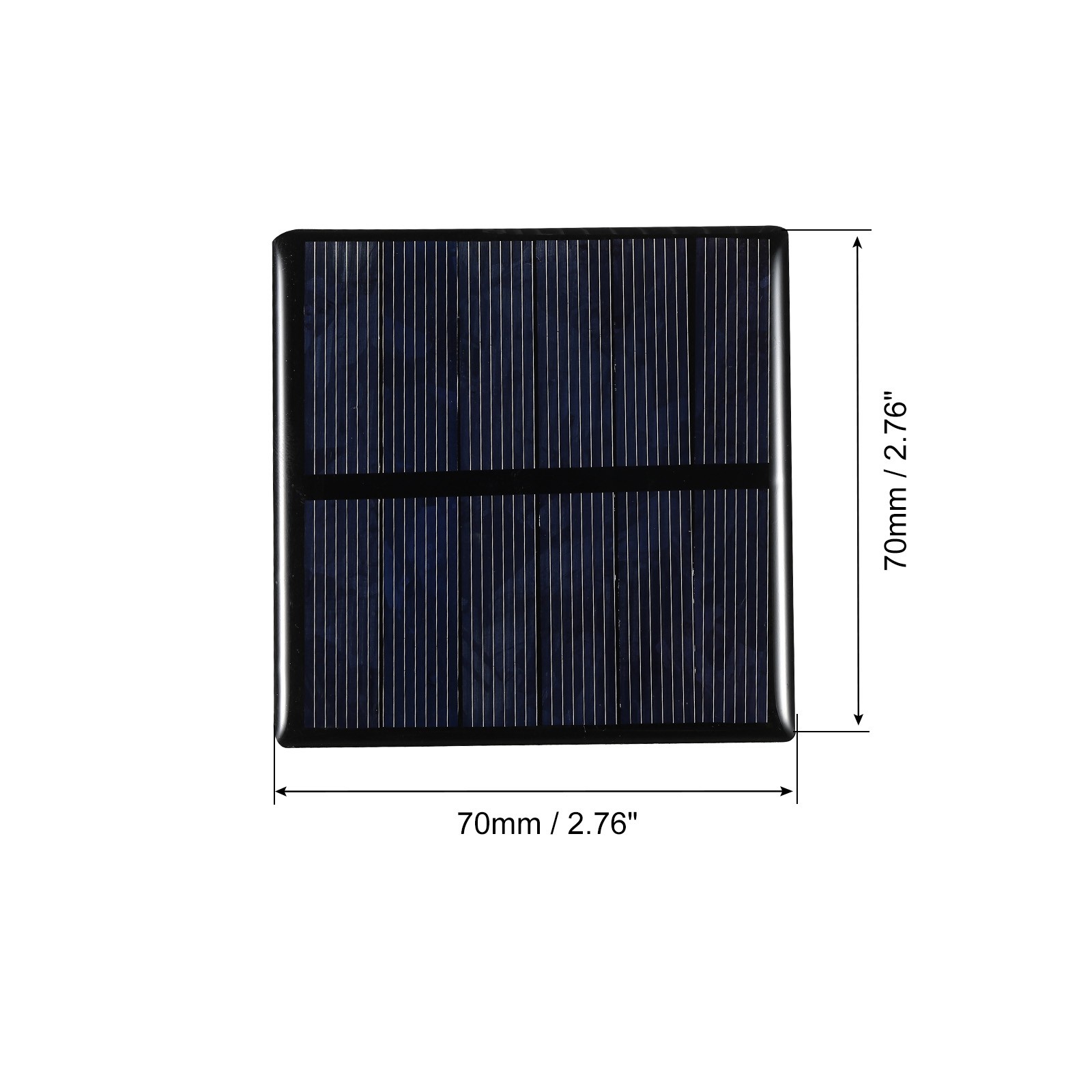 Mini Solar Cell Panel 3V 210mA 0.63W 70mm x 70mm 5pcs