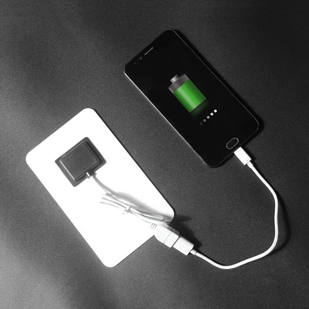 USB-Charging Space-Saving 5V 2W Portable Solar USB Charger for Outdoor Emergency
